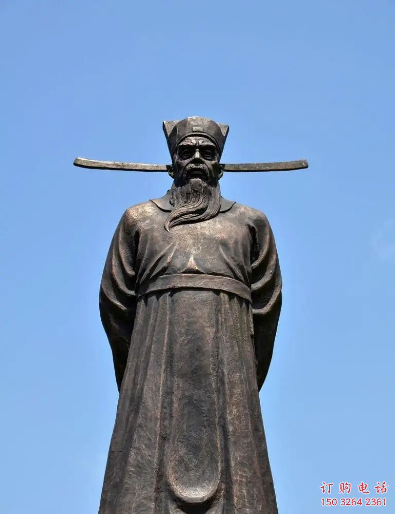 抽象包拯神像廠家 紫銅包青天神像銅雕