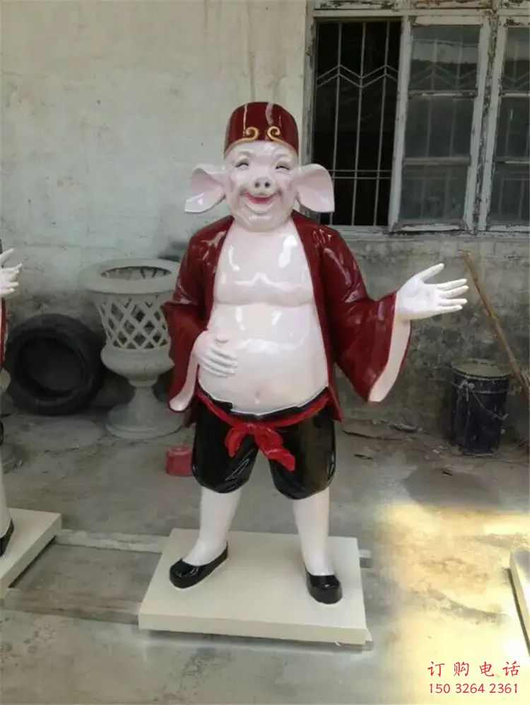 寺廟豬八戒神像廠家 鑄銅西游記人物銅雕