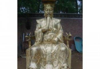 仿古玉皇大帝神像廠(chǎng)家 鑄銅神像銅雕