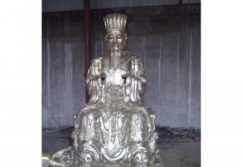 鑄銅玉皇大帝神像廠(chǎng)家 黃銅神像銅雕