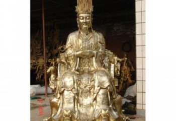 紫銅玉皇大帝神像廠(chǎng)家 神像銅雕