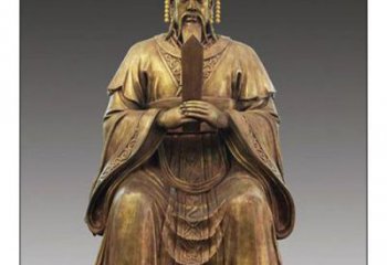 鑄銅玉皇大帝神像 黃銅神像銅雕廠家