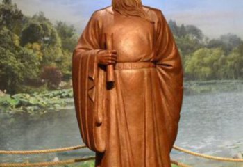 鑄銅包拯神像廠家 黃銅包青天神像銅雕