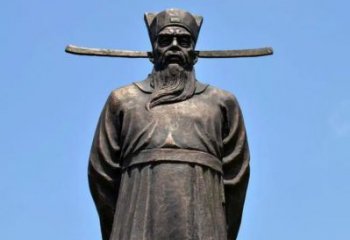 抽象包拯神像廠家 紫銅包青天神像銅雕