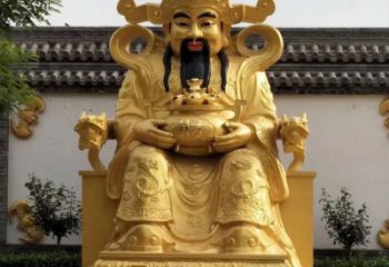 青銅財神爺神像廠家 仿古財神神像銅雕