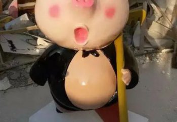 抽象豬八戒神像廠家 紫銅西游記人物銅雕