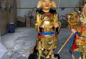 黃銅豬八戒神像廠家 寺廟西游記人物銅雕