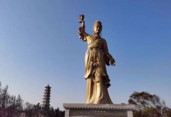 鑄銅媽祖神像廠家 黃銅神像銅雕