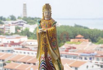 紫銅媽祖神像廠家 神像銅雕