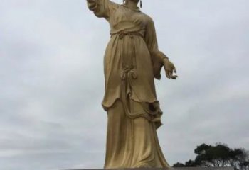 青銅媽祖神像廠家 仿古神像銅雕