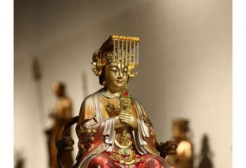 黃銅媽祖神像廠家 寺廟神像銅雕