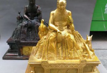 鑄銅神農(nóng)神像廠家 黃銅神像銅雕
