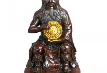 彩繪伏羲神像廠家 紫銅神像銅雕