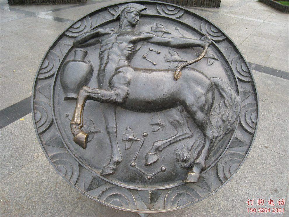 紫銅十二星座神像廠家 神像銅雕