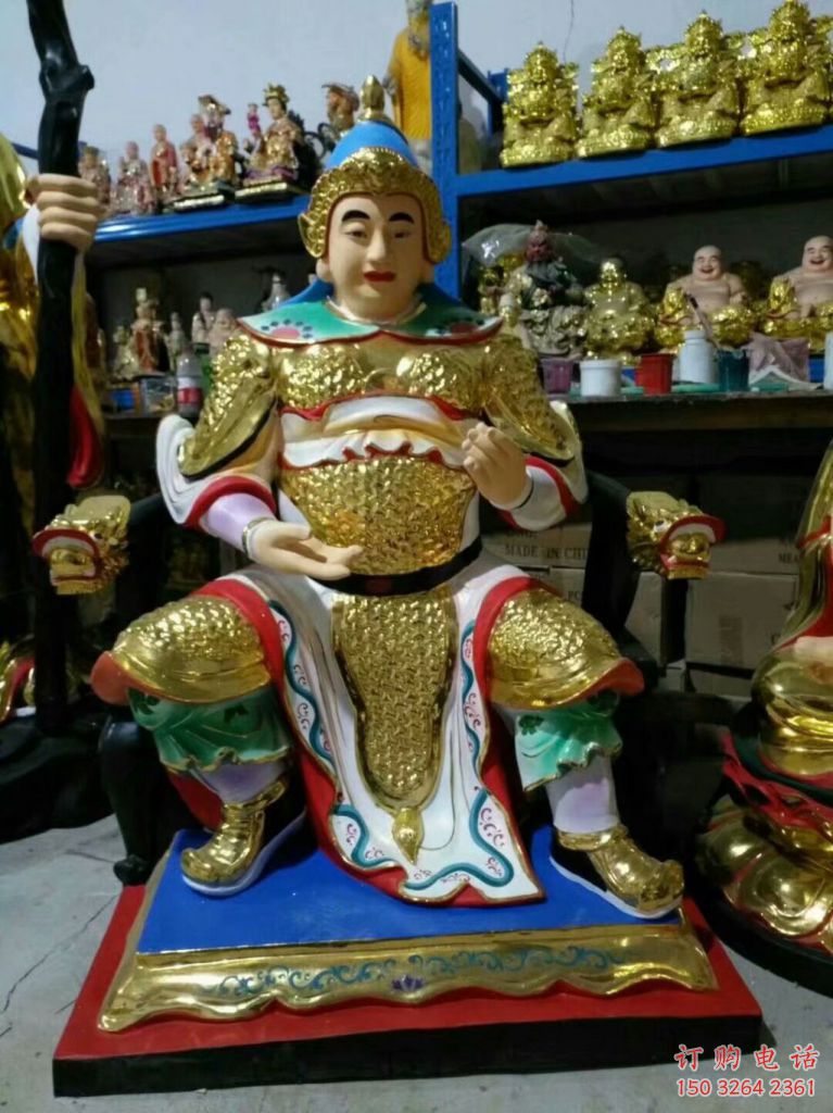 紫銅韋陀神像廠家 神像銅雕