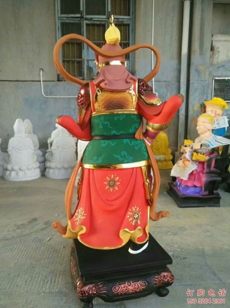 彩繪韋陀神像廠家 紫銅神像銅雕