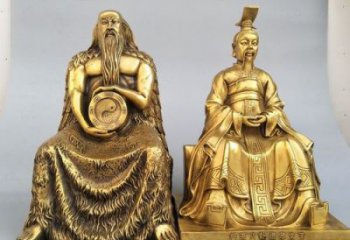 鑄銅伏羲神像 黃銅神像銅雕廠家