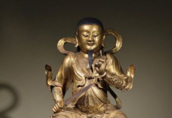 紫銅真武大帝神像廠家 神像銅雕