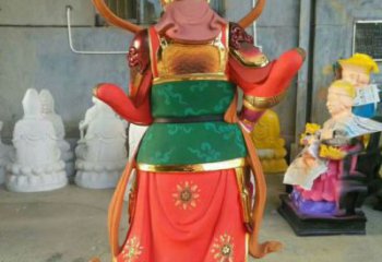 彩繪韋陀神像廠家 紫銅神像銅雕