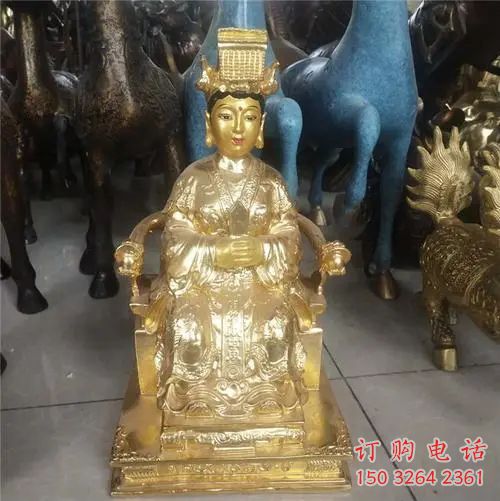 佛教王母娘娘神像廠家 佛教王母像神像銅雕