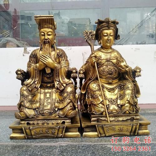 王母娘娘神像廠家 紫銅王母像神像銅雕