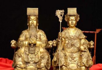 黃銅王母娘娘神像廠家 寺廟王母像神像銅雕