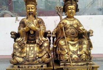 王母娘娘神像廠家 紫銅王母像神像銅雕
