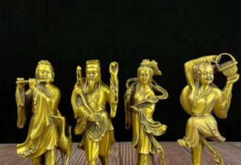黃銅八仙過海神像廠家 寺廟神像銅雕