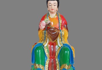 紫銅三霄神像廠家 神像銅雕