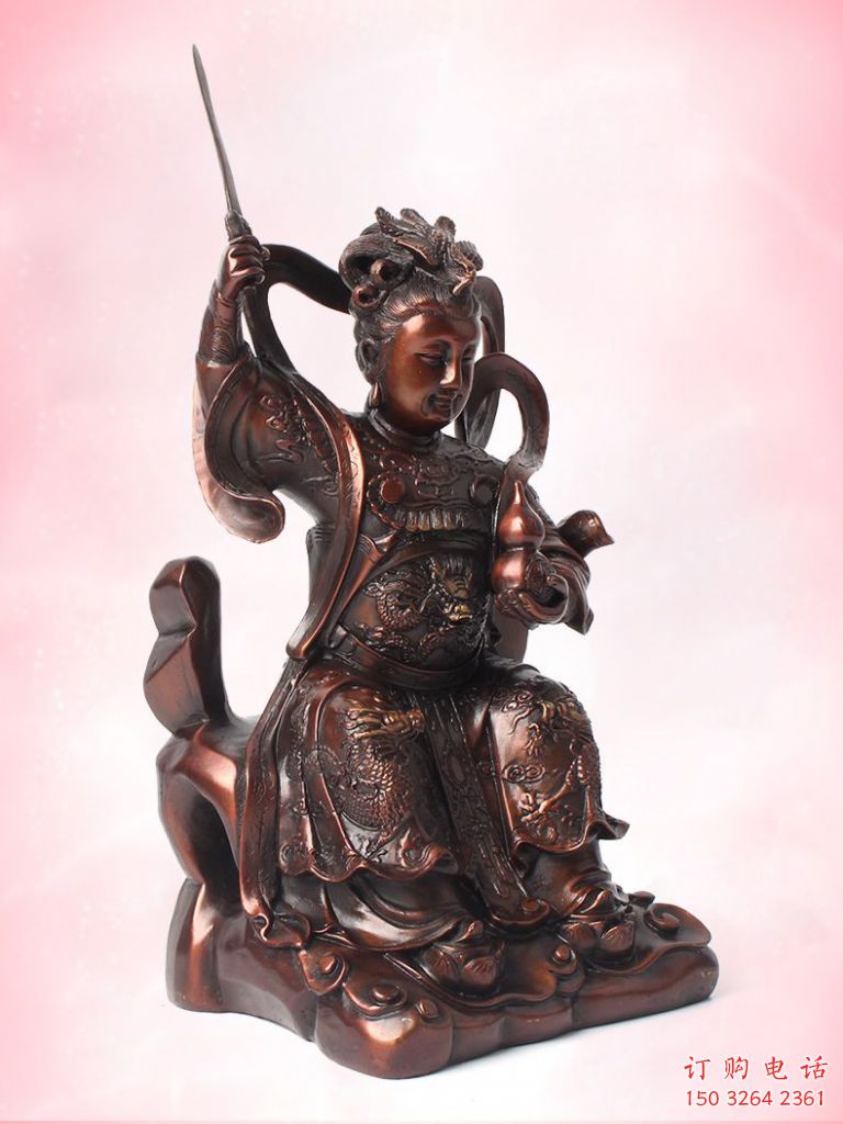 九天玄女神像廠家 九天神像銅雕