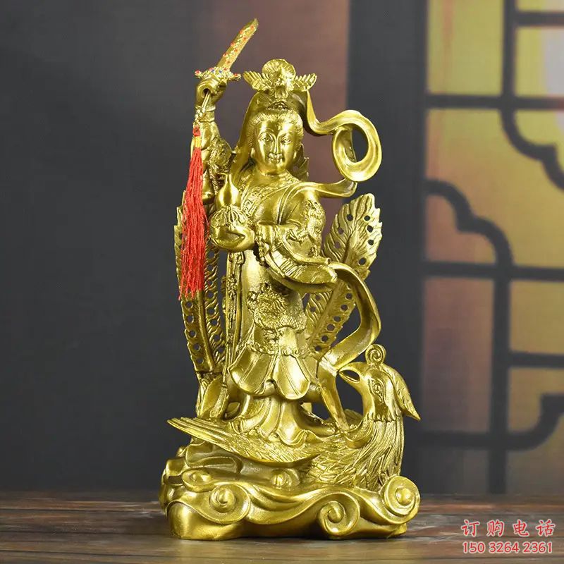 寺廟九天玄女神像廠家 鑄銅九天神像銅雕