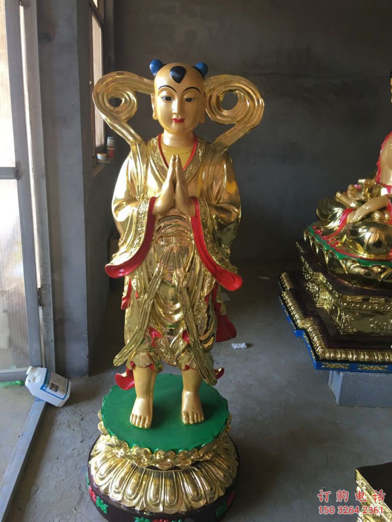 童男童女神像廠家 神像銅雕