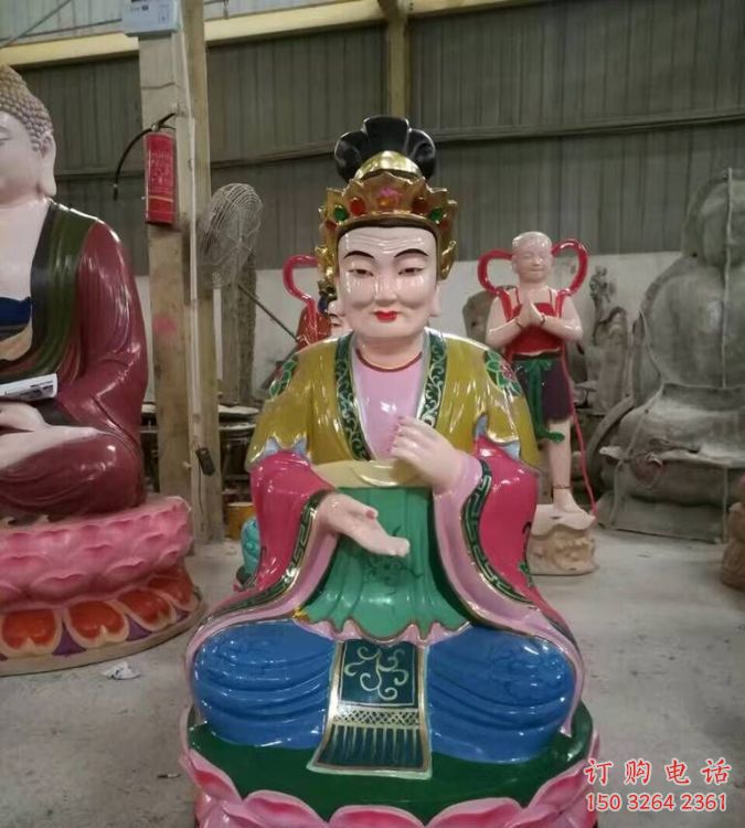 紫銅老母神像廠家 神像銅雕