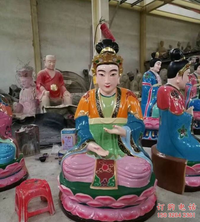 黃銅老母神像廠家 寺廟神像銅雕