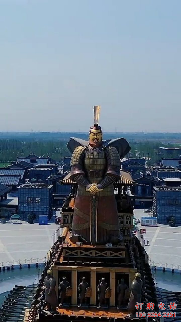 寺廟漢武大帝神像廠家 鑄銅神像銅雕