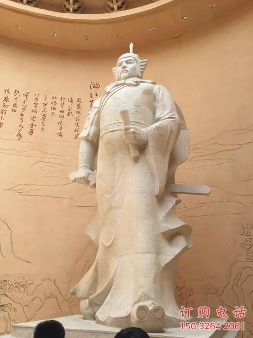 岳飛銅雕廠家 抽象岳飛像銅雕