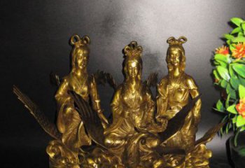 家居三霄神像廠家 神像銅雕