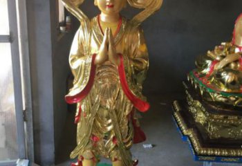 童男童女神像廠家 神像銅雕