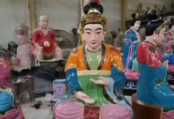 黃銅老母神像廠家 寺廟神像銅雕
