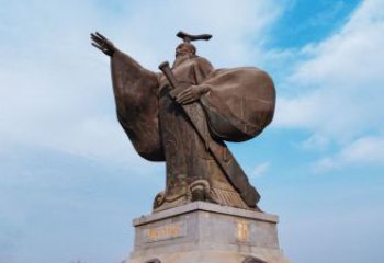 鑄銅漢武大帝神像廠家 黃銅神像銅雕