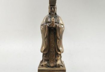 紫銅漢武大帝神像廠家 神像銅雕