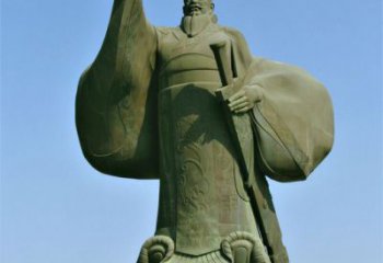 黃銅漢武大帝神像廠家 寺廟神像銅雕