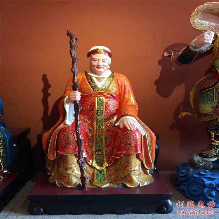 青銅土地爺神像廠家 仿古神像銅雕