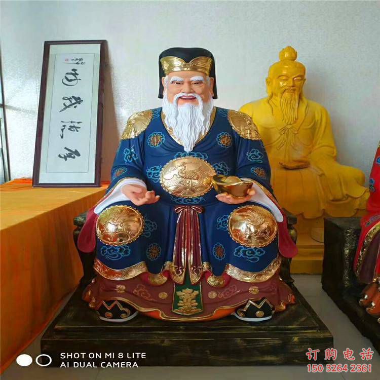 仿古土地爺神像廠家 鑄銅神像銅雕