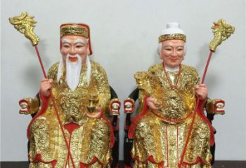 黃銅土地爺神像廠家 寺廟神像銅雕