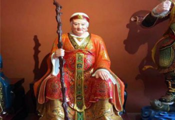 青銅土地爺神像廠家 仿古神像銅雕