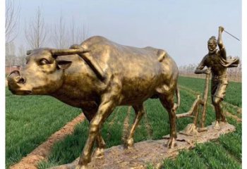 農(nóng)耕銅雕廠家 抽象農(nóng)活人物銅雕