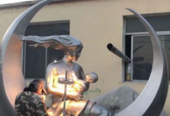 親情銅雕廠家 黃銅母愛銅雕制作廠家