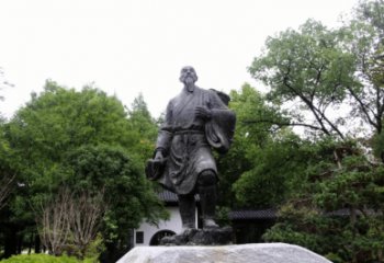 園林中醫(yī)銅雕廠家 青銅李時珍銅雕