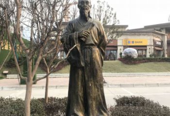 別墅中醫(yī)銅雕廠家 公園李時珍銅雕